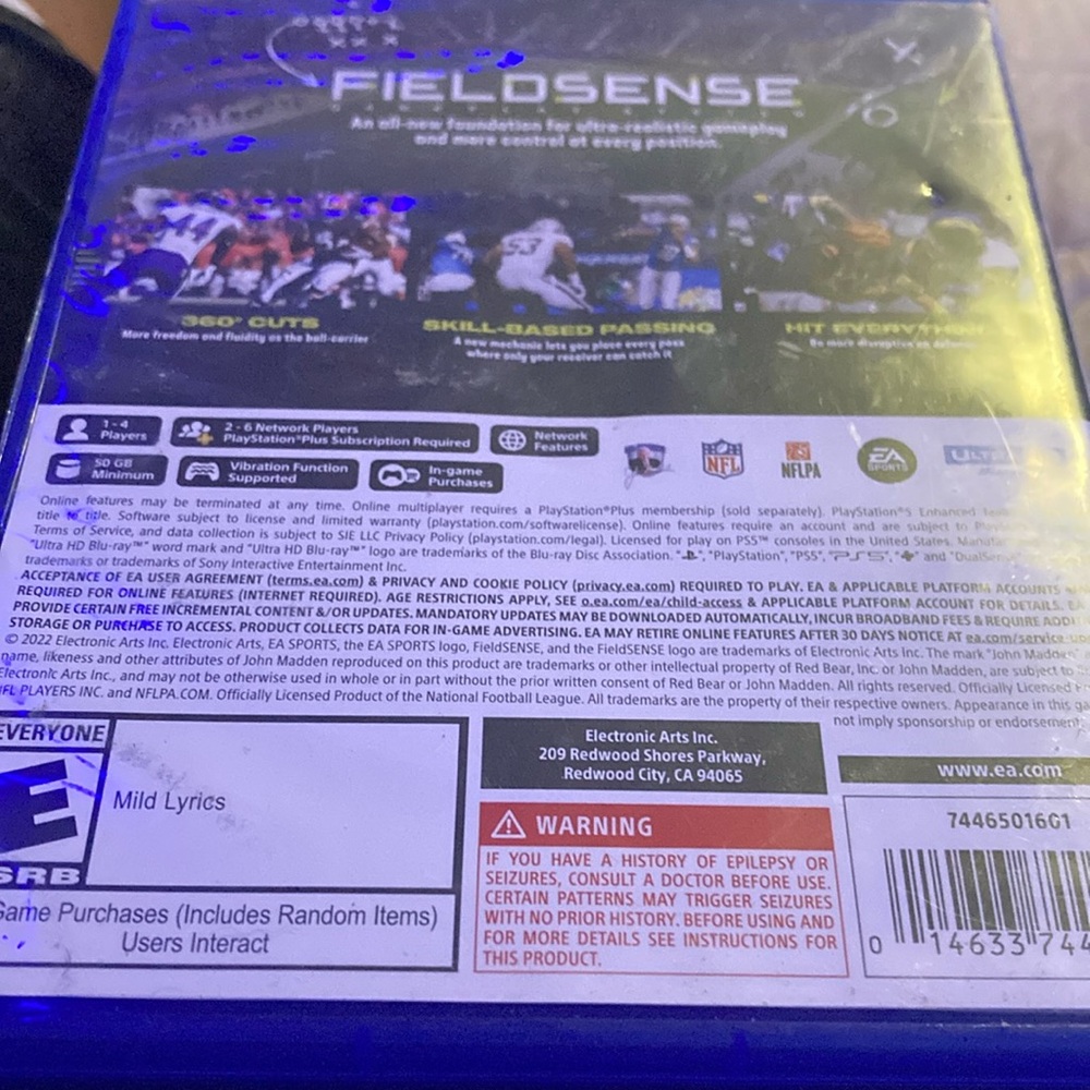 NFL Fieldsense Game Blue Edition